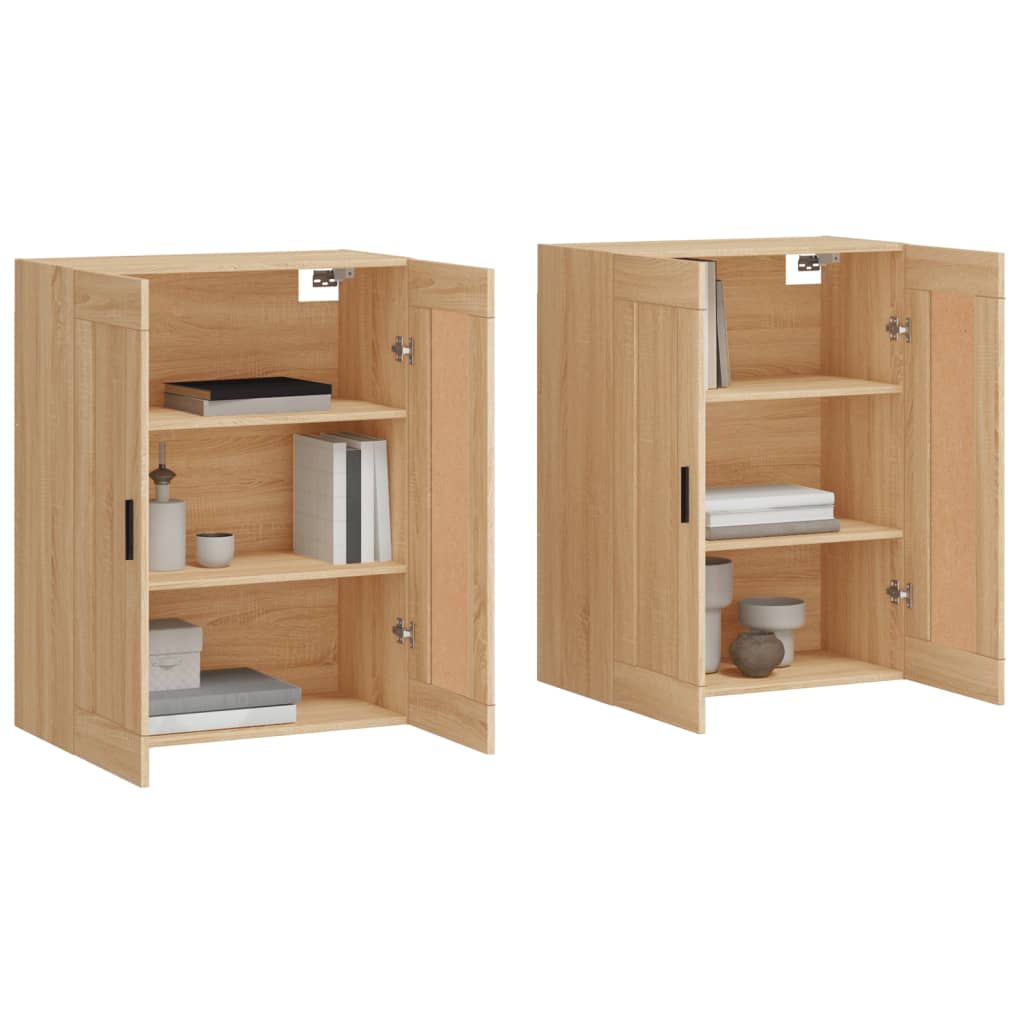 Armoires murales 2 pcs chêne sonoma bois d'ingénierie - XIOS