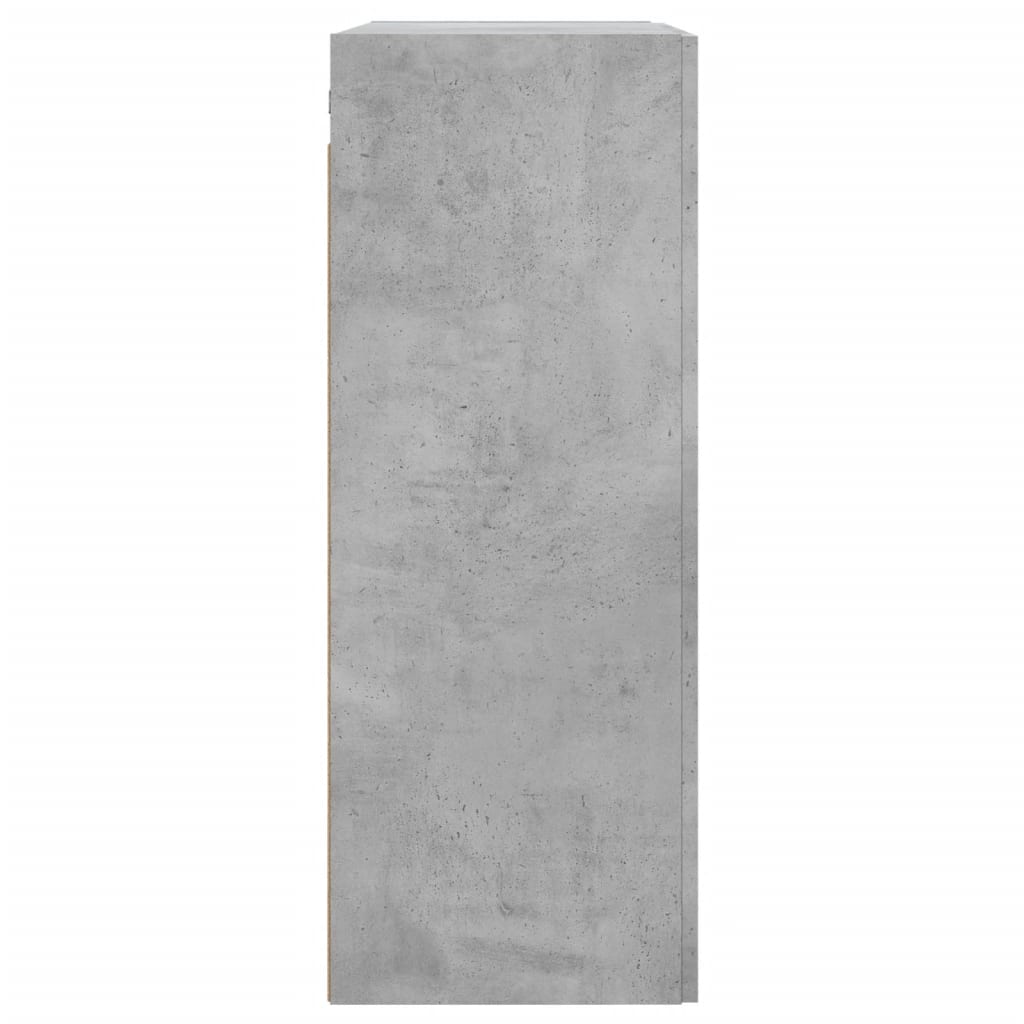 Armoires murales 2 pcs gris béton bois d'ingénierie - XIOS