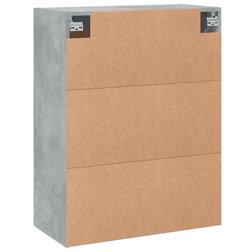 Armoires murales 2 pcs gris béton bois d'ingénierie - XIOS