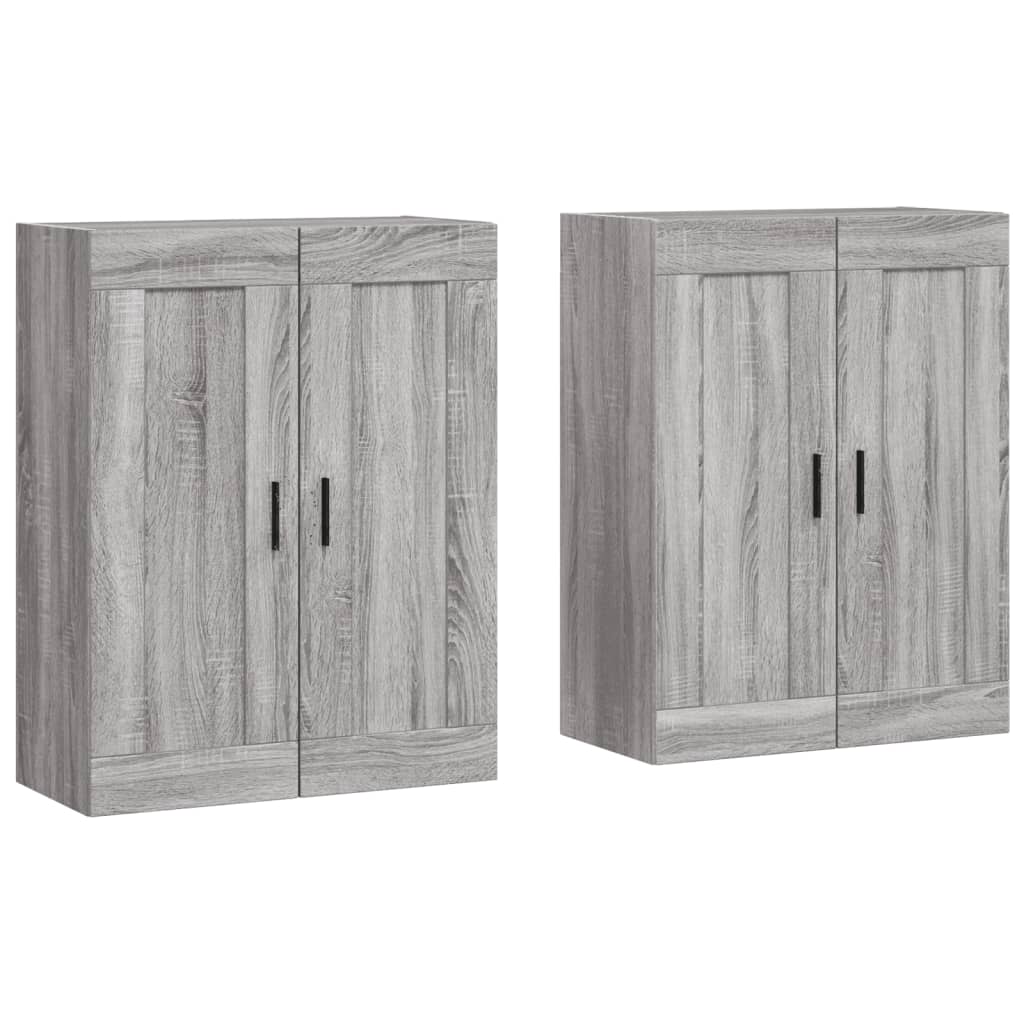 Armoires murales 2 pcs sonoma gris bois d'ingénierie - XIOS