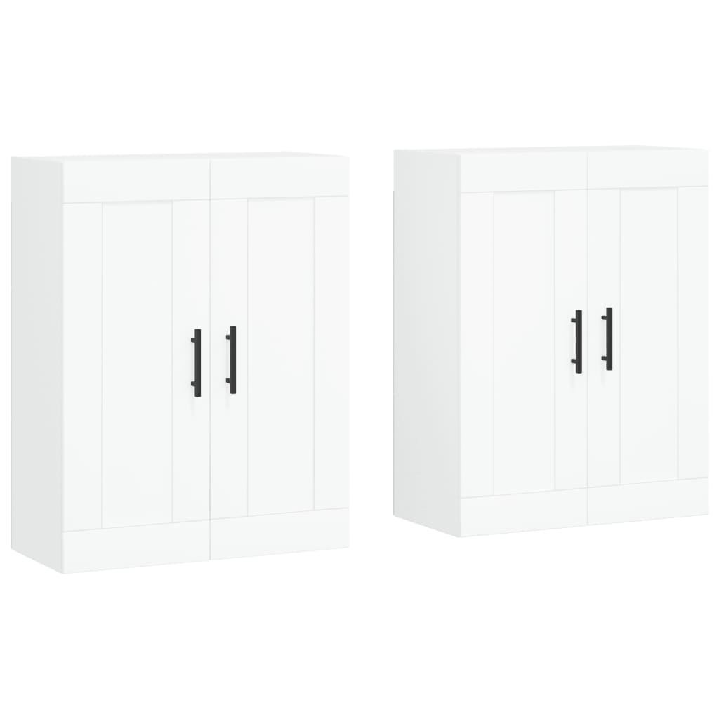 Armoires murales 2 pcs blanc bois d'ingénierie - XIOS