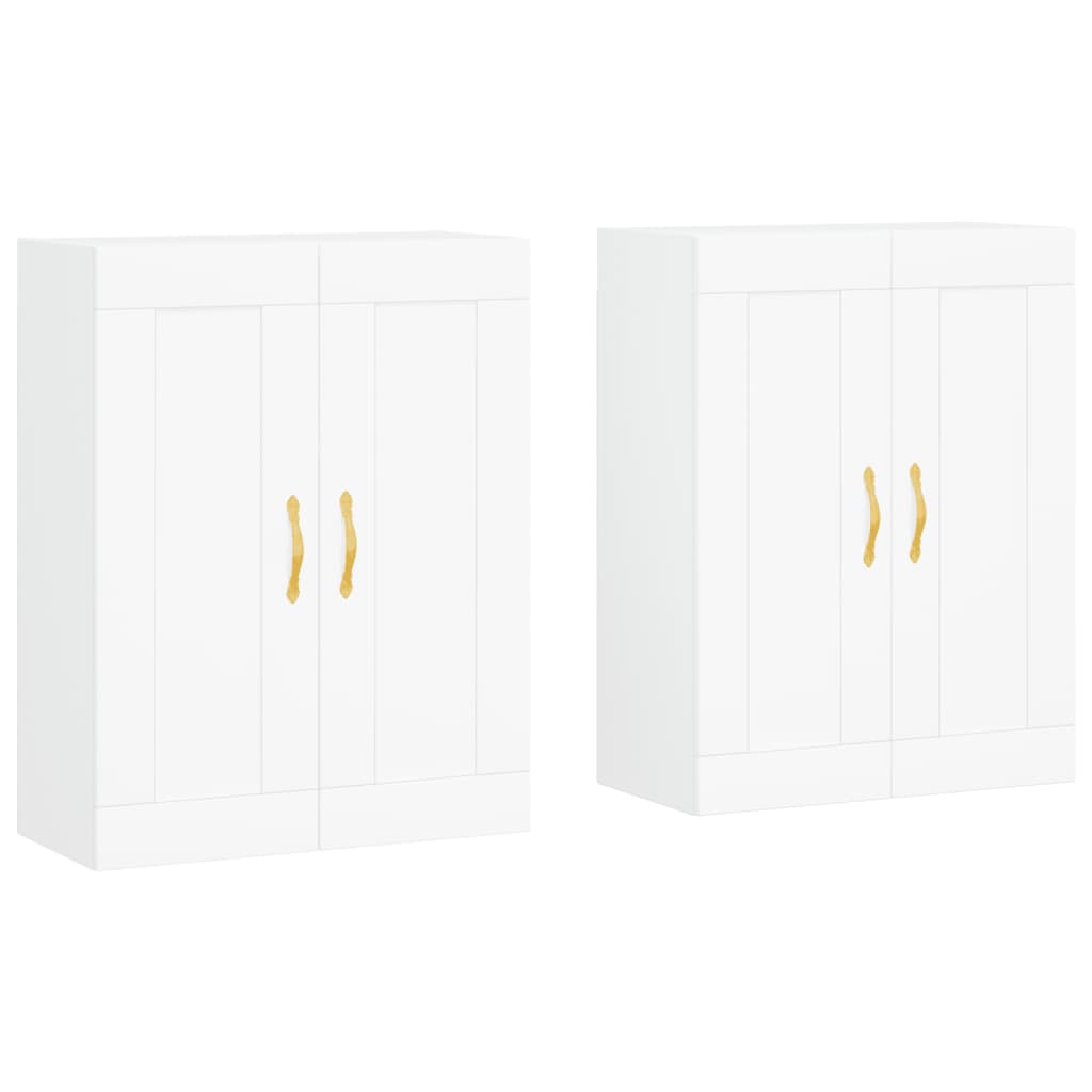 Armoires murales 2 pcs blanc bois d'ingénierie - XIOS