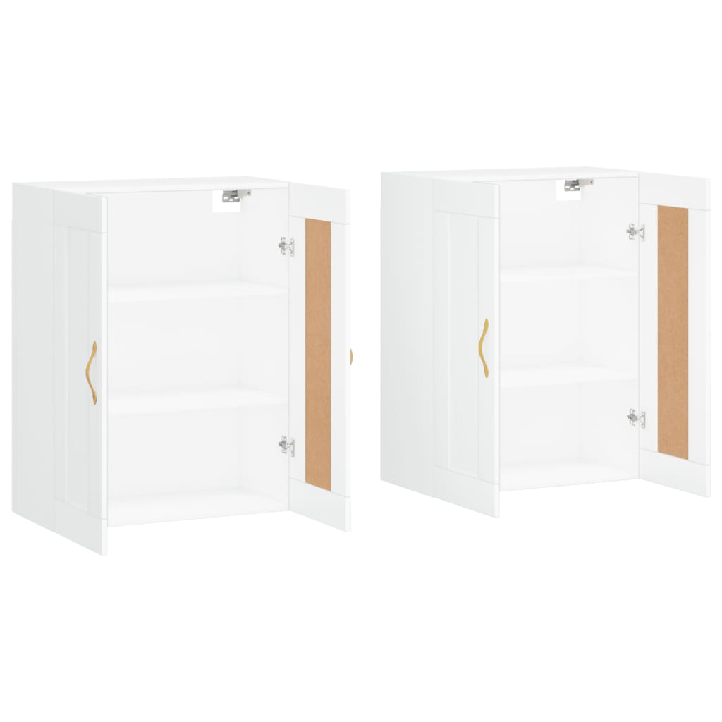 Armoires murales 2 pcs blanc bois d'ingénierie - XIOS