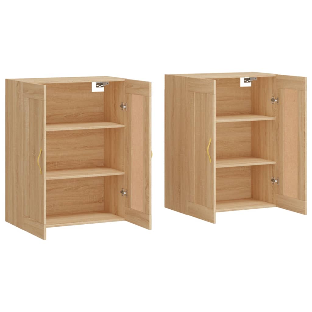 Armoires murales 2 pcs chêne sonoma bois d'ingénierie - XIOS