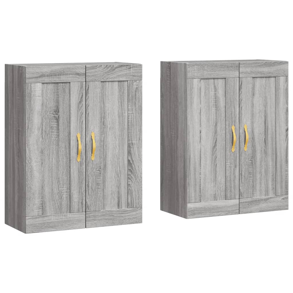 Armoires murales 2 pcs sonoma gris bois d'ingénierie - XIOS