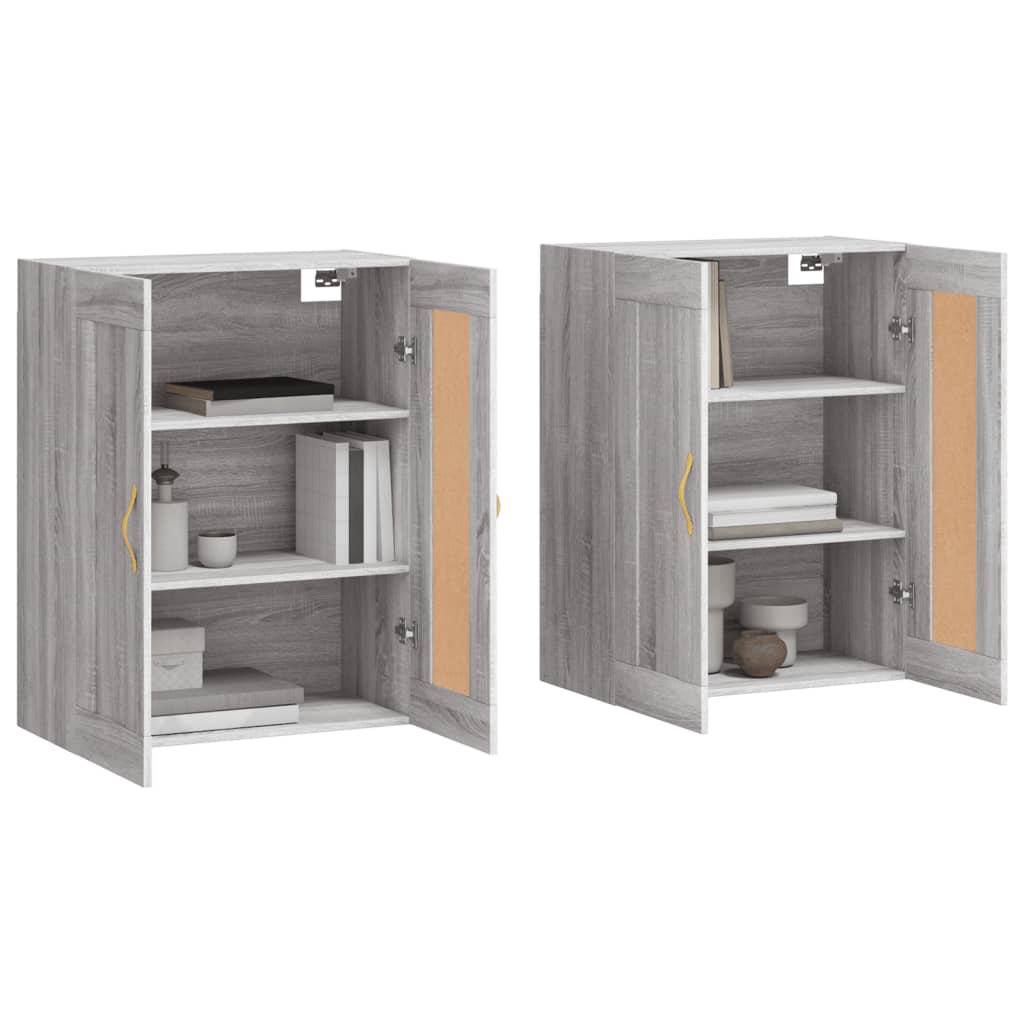 Armoires murales 2 pcs sonoma gris bois d'ingénierie - XIOS
