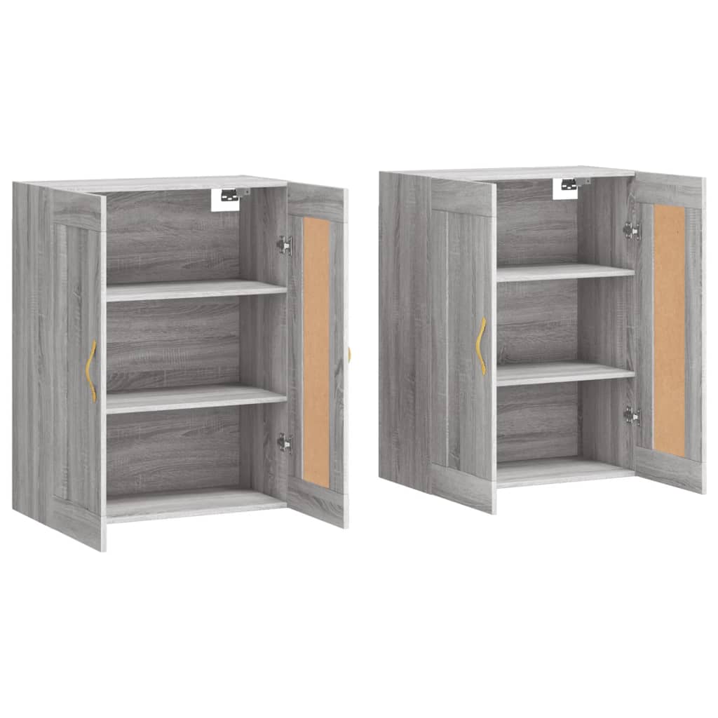 Armoires murales 2 pcs sonoma gris bois d'ingénierie - XIOS