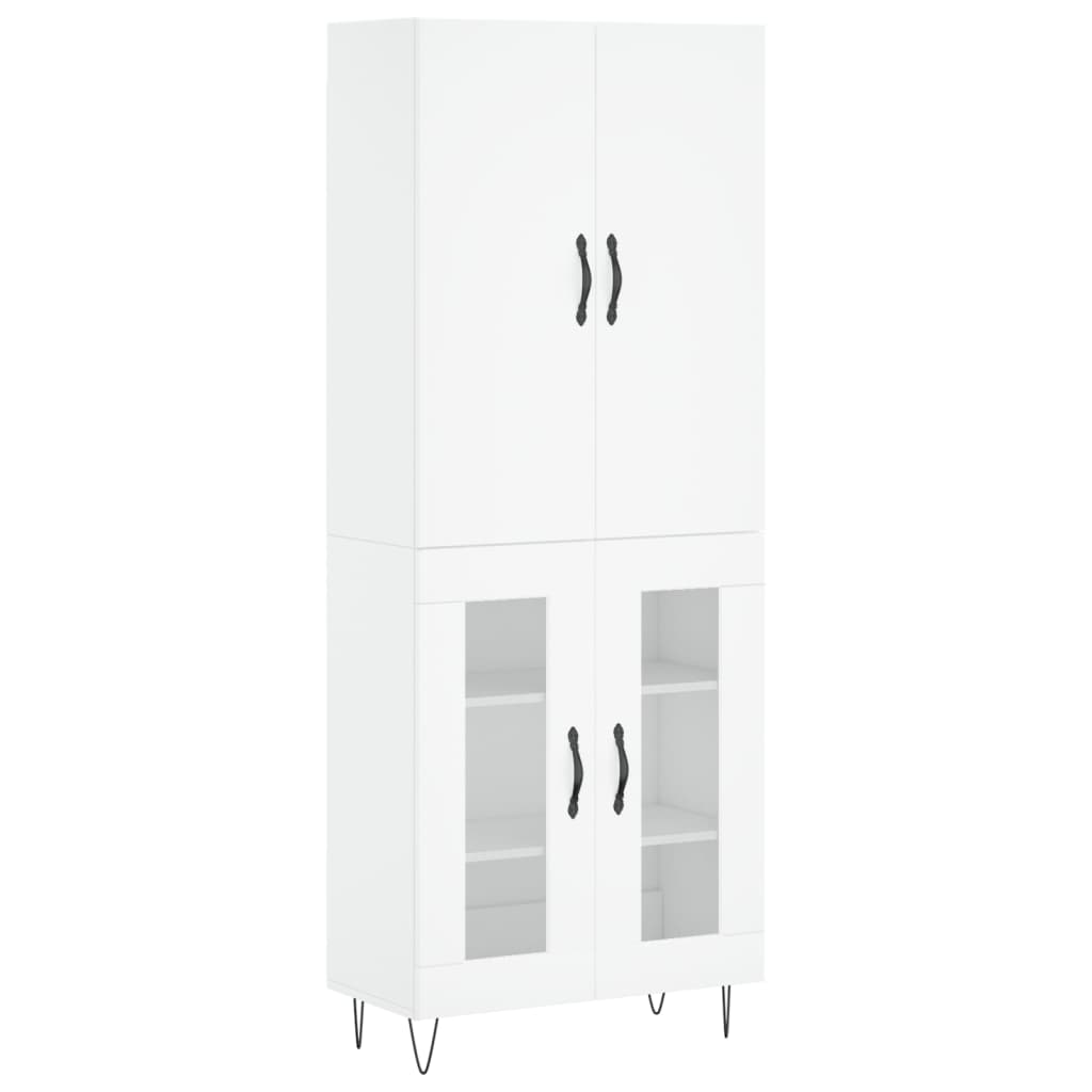 Buffet haut Blanc 69,5x34x180 cm Bois d'ingénierie - XIOS