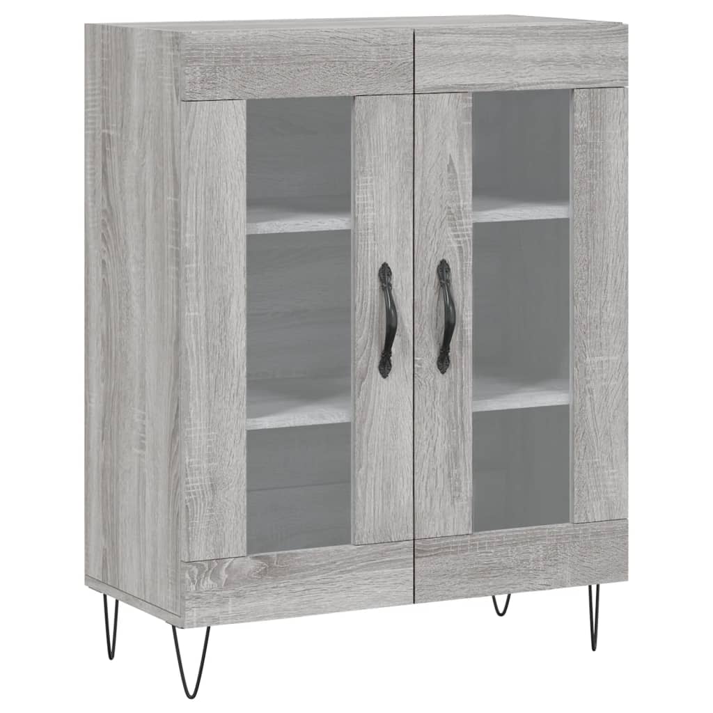 Buffet haut Sonoma gris 69,5x34x180 cm Bois d'ingénierie - XIOS
