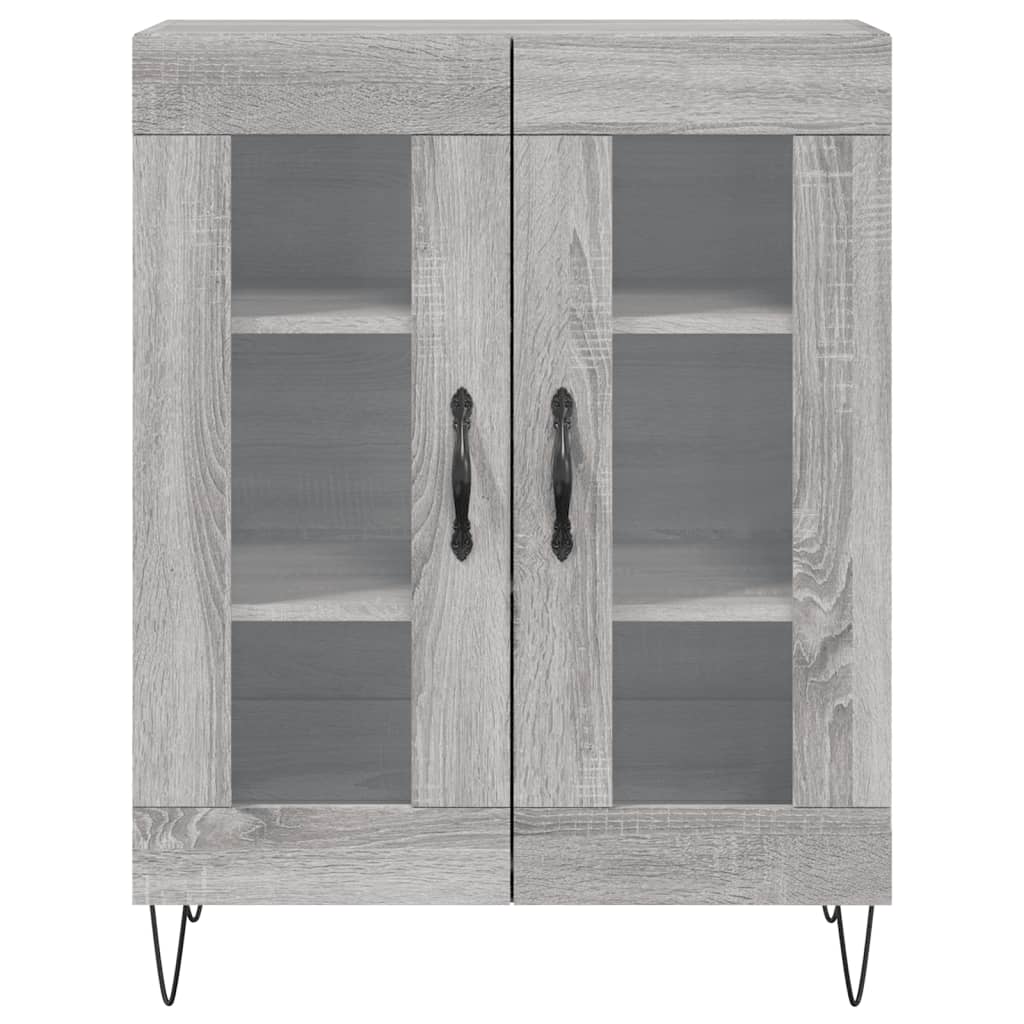 Buffet haut Sonoma gris 69,5x34x180 cm Bois d'ingénierie - XIOS