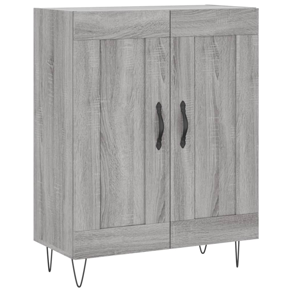 Buffet haut Sonoma gris 69,5x34x180 cm Bois d'ingénierie - XIOS