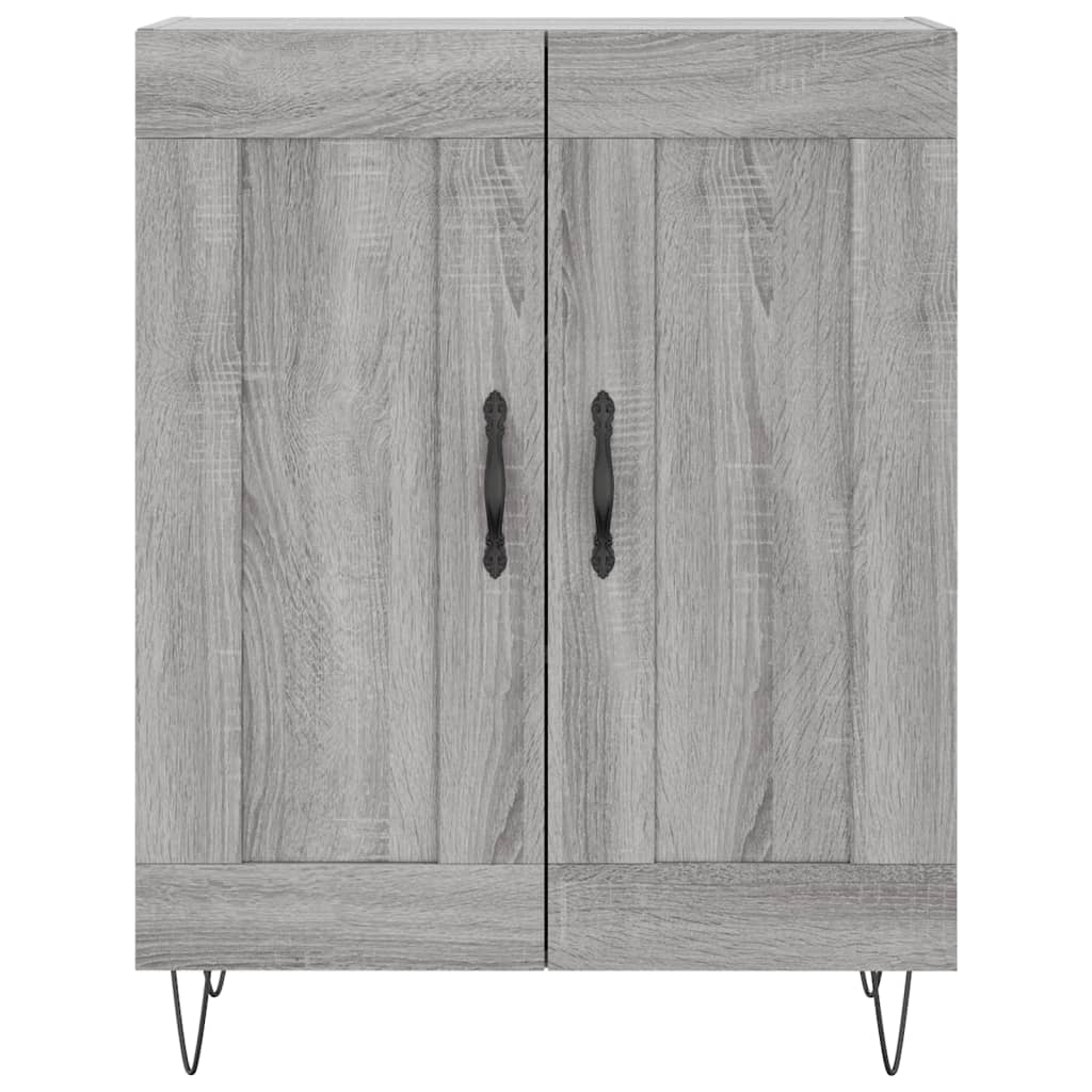 Buffet haut Sonoma gris 69,5x34x180 cm Bois d'ingénierie - XIOS