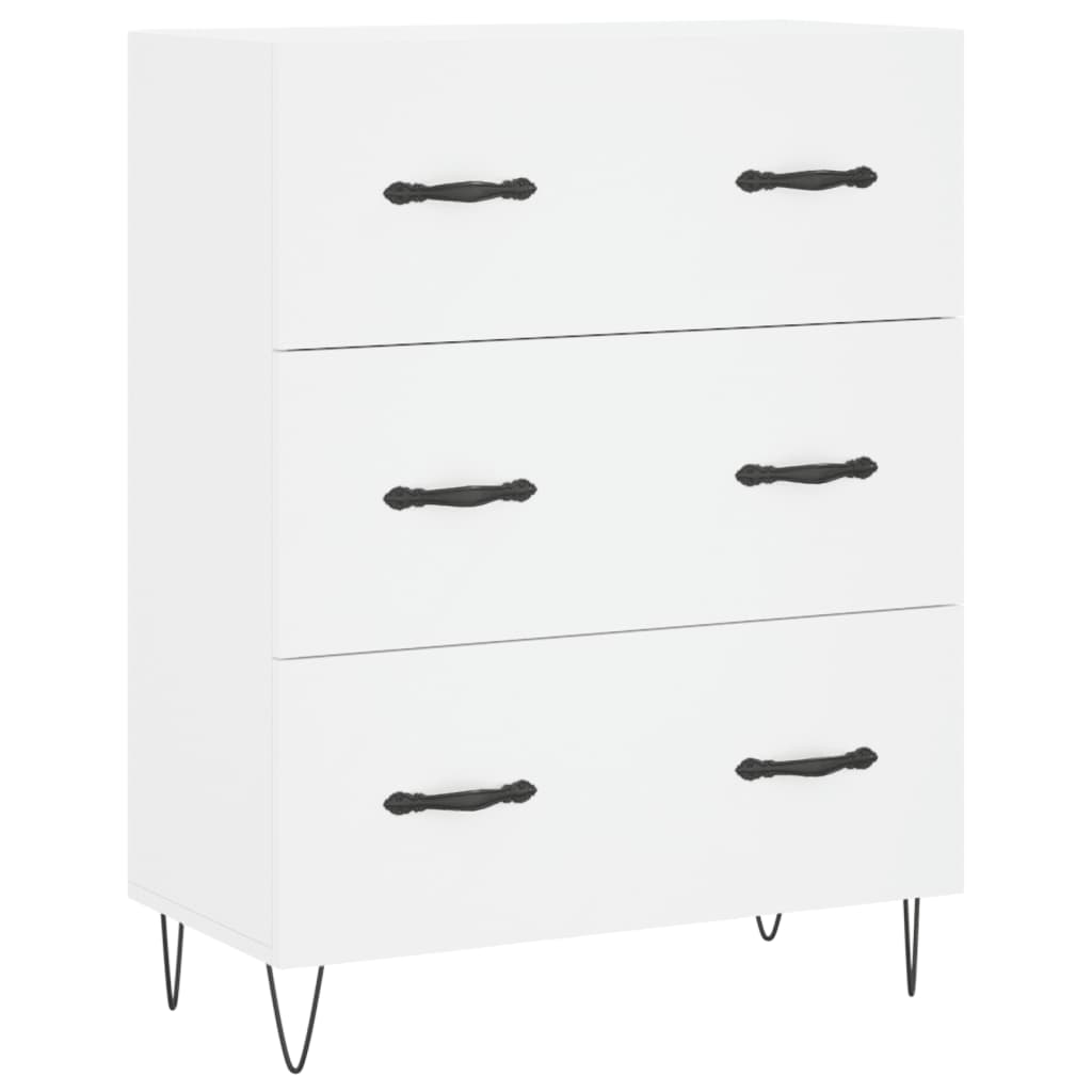 Buffet haut Blanc 69,5x34x180 cm Bois d'ingénierie - XIOS