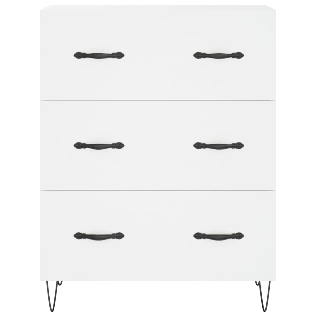 Buffet haut Blanc 69,5x34x180 cm Bois d'ingénierie - XIOS