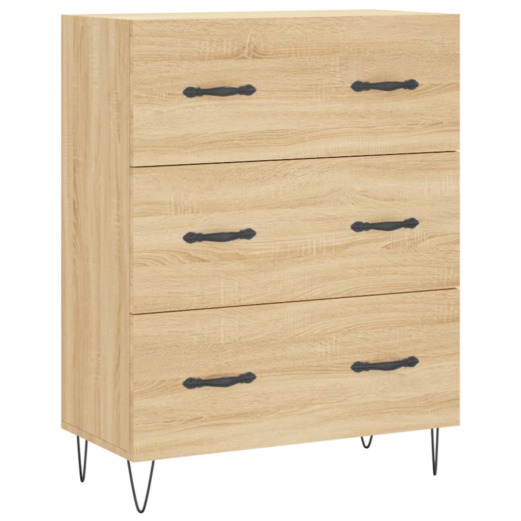 Buffet haut Chêne sonoma 69,5x34x180 cm Bois d'ingénierie - XIOS