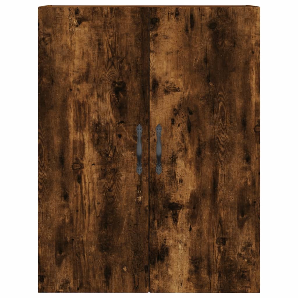 Buffet haut Chêne fumé 69,5x34x180 cm Bois d'ingénierie - XIOS