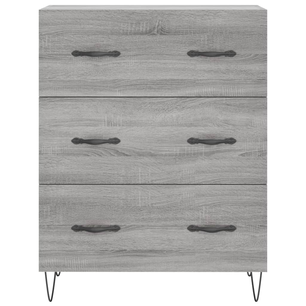 Buffet haut Sonoma gris 69,5x34x180 cm Bois d'ingénierie - XIOS