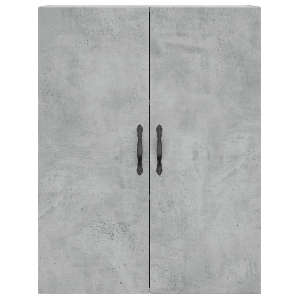 Buffet haut Gris béton 69,5x34x180 cm Bois d'ingénierie - XIOS