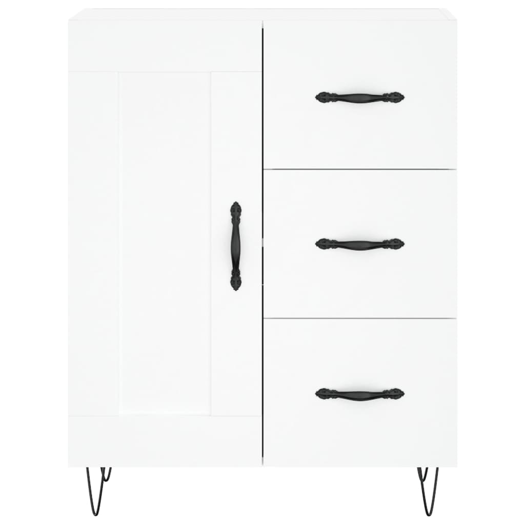 Buffet haut Blanc 69,5x34x180 cm Bois d'ingénierie - XIOS