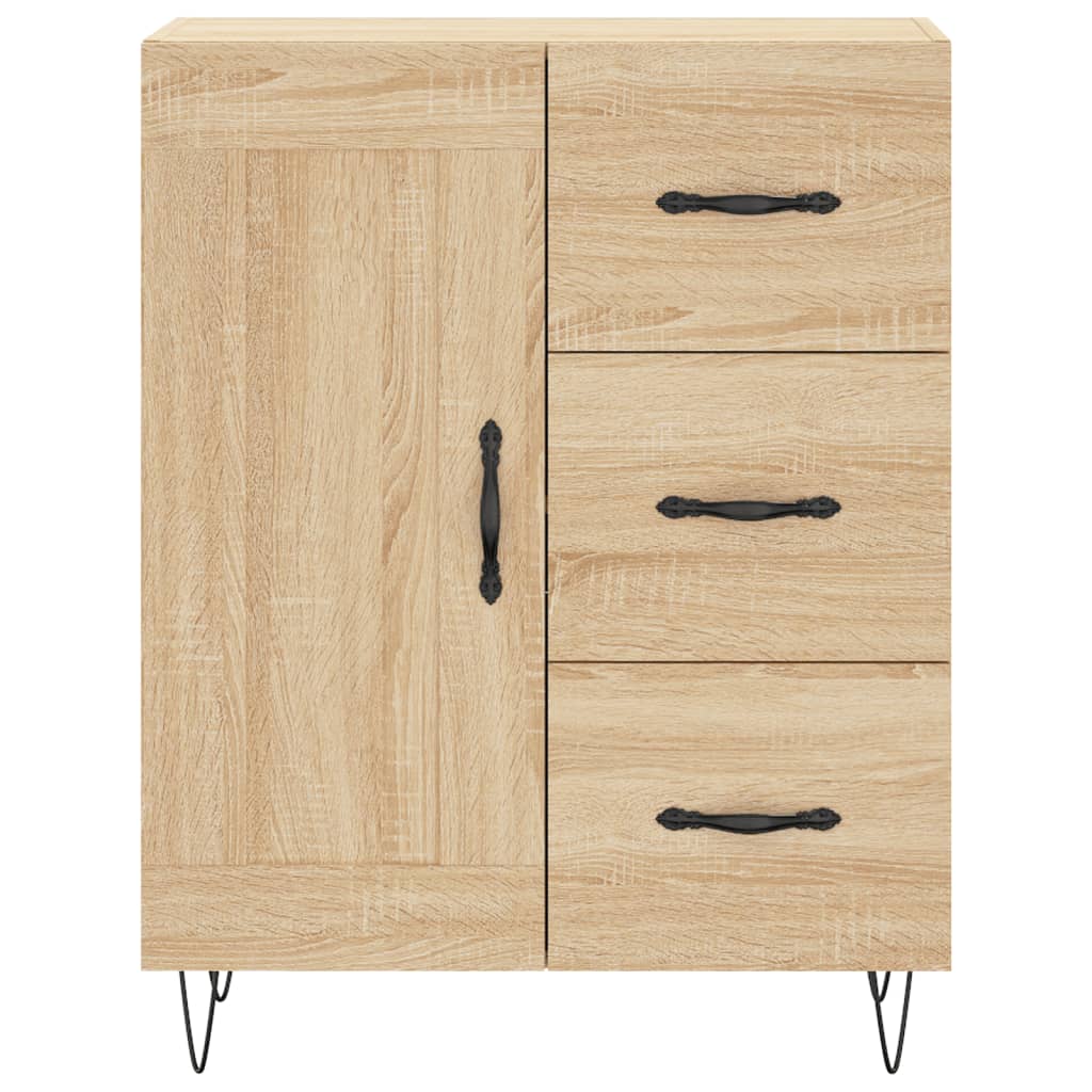 Buffet haut Chêne sonoma 69,5x34x180 cm Bois d'ingénierie - XIOS