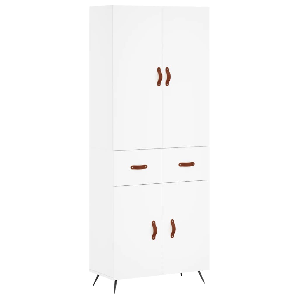 Buffet haut Blanc 69,5x34x180 cm Bois d'ingénierie - XIOS