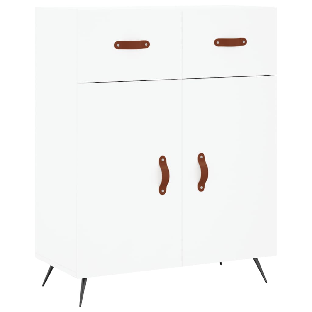 Buffet haut Blanc 69,5x34x180 cm Bois d'ingénierie - XIOS