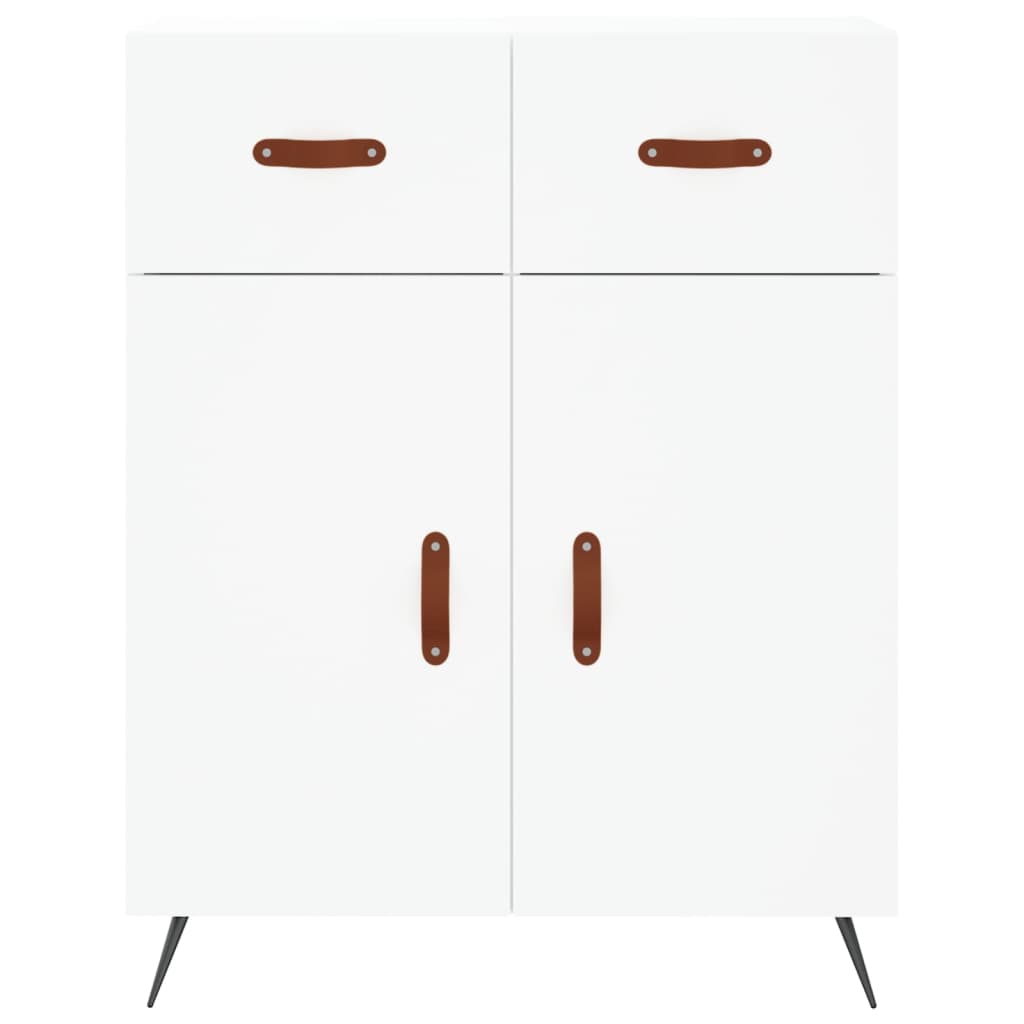 Buffet haut Blanc 69,5x34x180 cm Bois d'ingénierie - XIOS