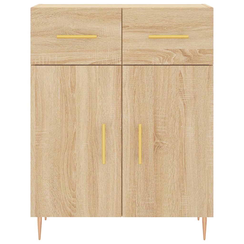 Buffet haut Chêne sonoma 69,5x34x180 cm Bois d'ingénierie - XIOS