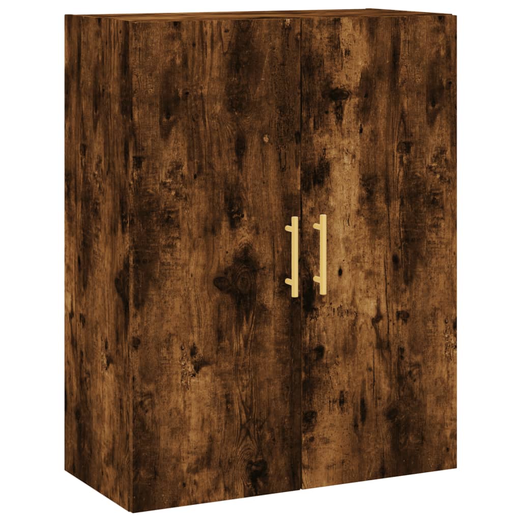 Buffet haut Chêne fumé 69,5x34x180 cm Bois d'ingénierie - XIOS