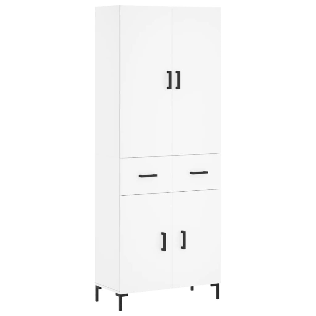 Buffet haut Blanc 69,5x34x180 cm Bois d'ingénierie - XIOS