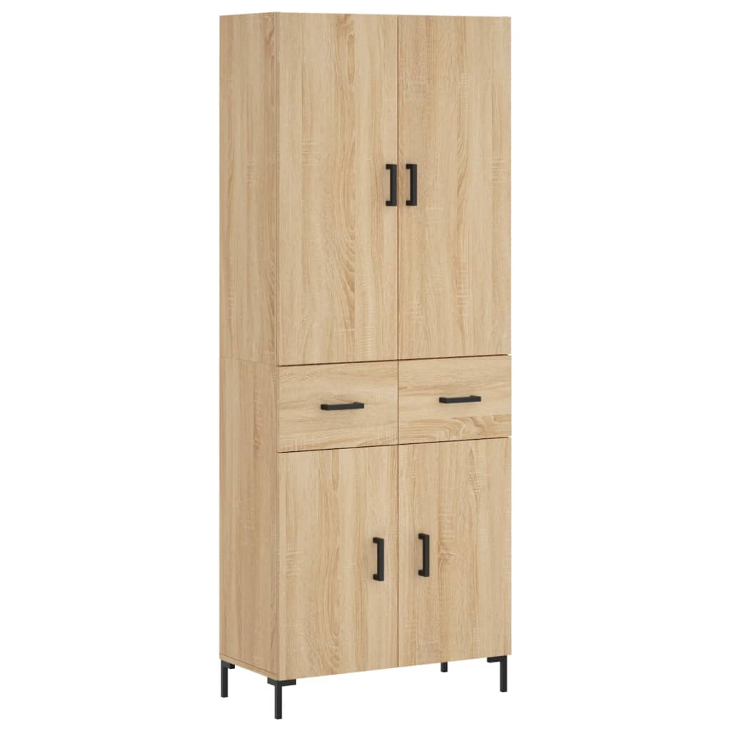 Buffet haut Chêne sonoma 69,5x34x180 cm Bois d'ingénierie - XIOS