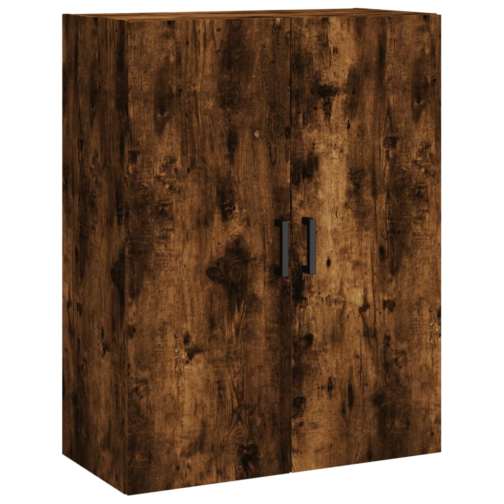 Buffet haut Chêne fumé 69,5x34x180 cm Bois d'ingénierie - XIOS
