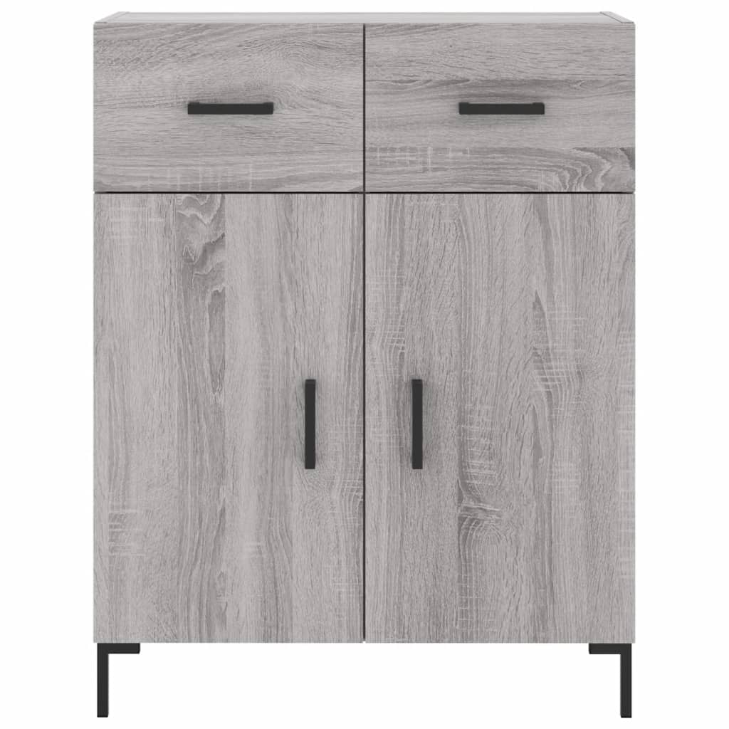 Buffet haut Sonoma gris 69,5x34x180 cm Bois d'ingénierie - XIOS