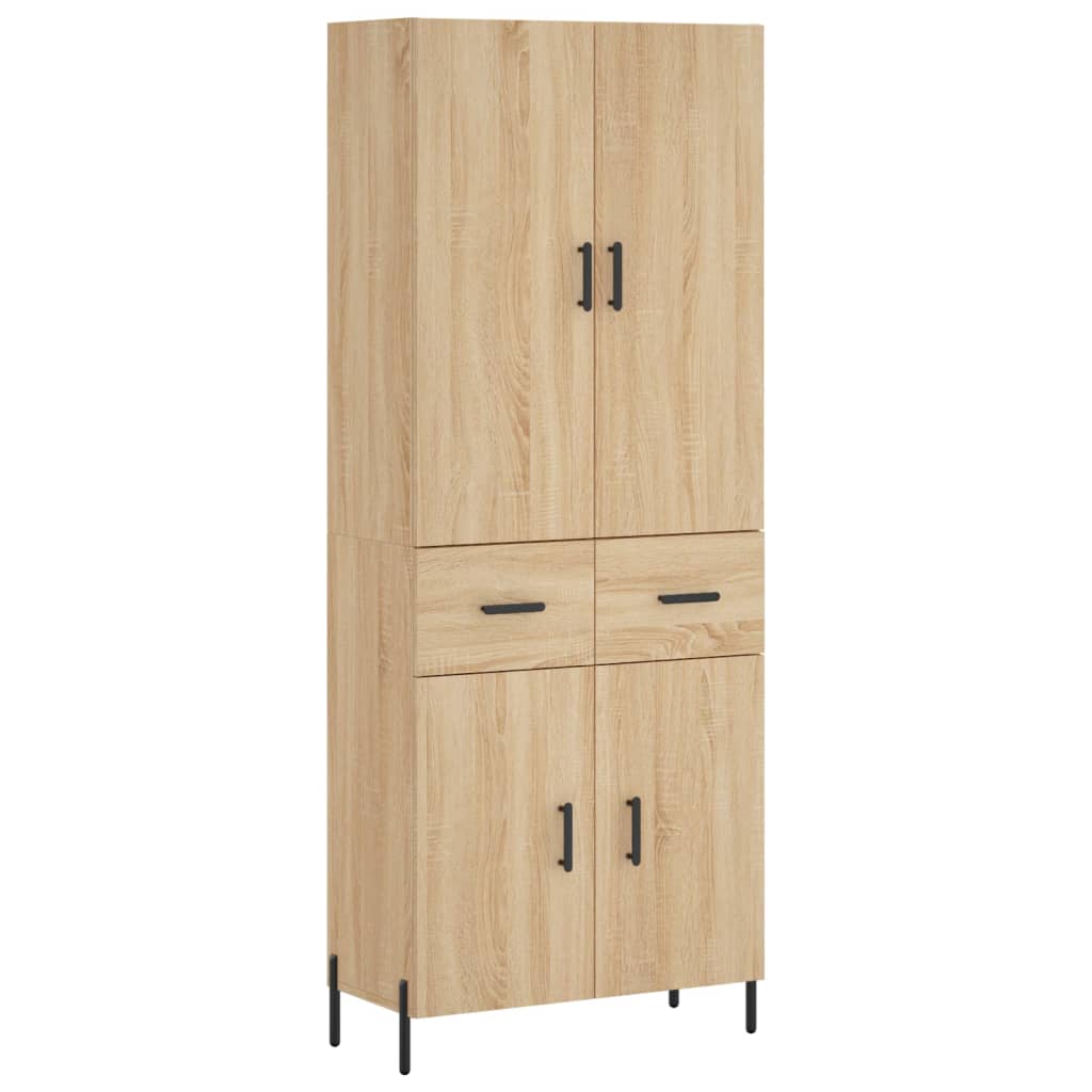 Buffet haut Chêne sonoma 69,5x34x180 cm Bois d'ingénierie - XIOS