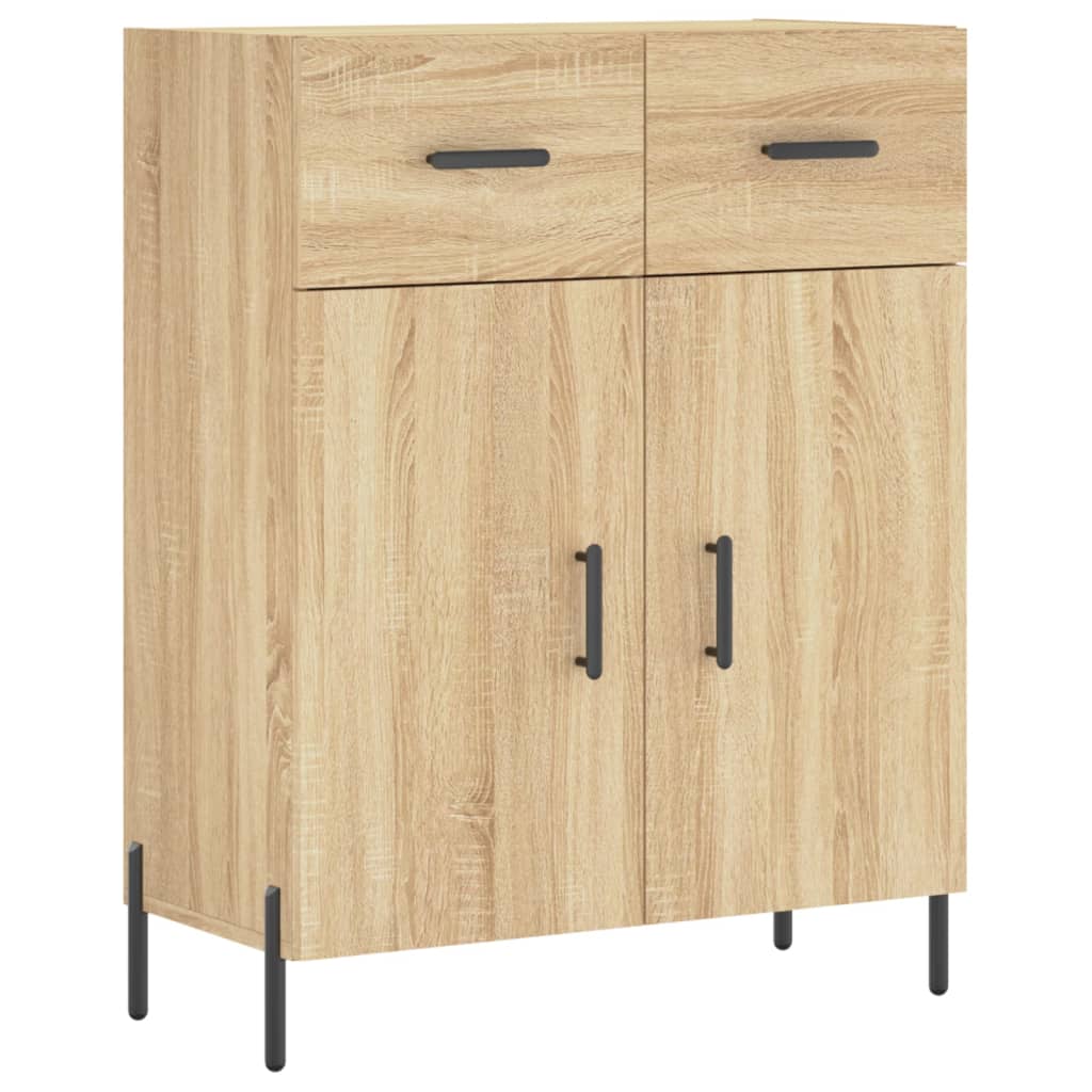 Buffet haut Chêne sonoma 69,5x34x180 cm Bois d'ingénierie - XIOS