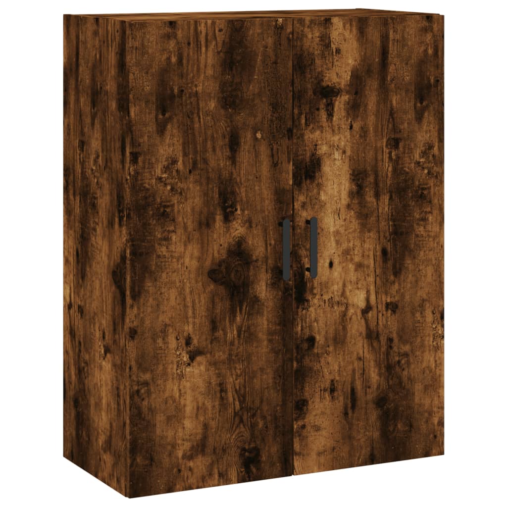 Buffet haut Chêne fumé 69,5x34x180 cm Bois d'ingénierie - XIOS