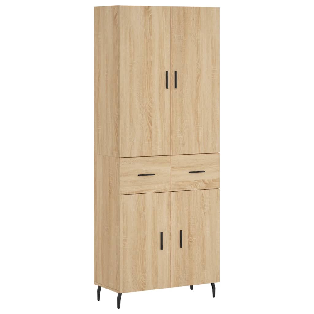 Buffet haut Chêne sonoma 69,5x34x180 cm Bois d'ingénierie - XIOS