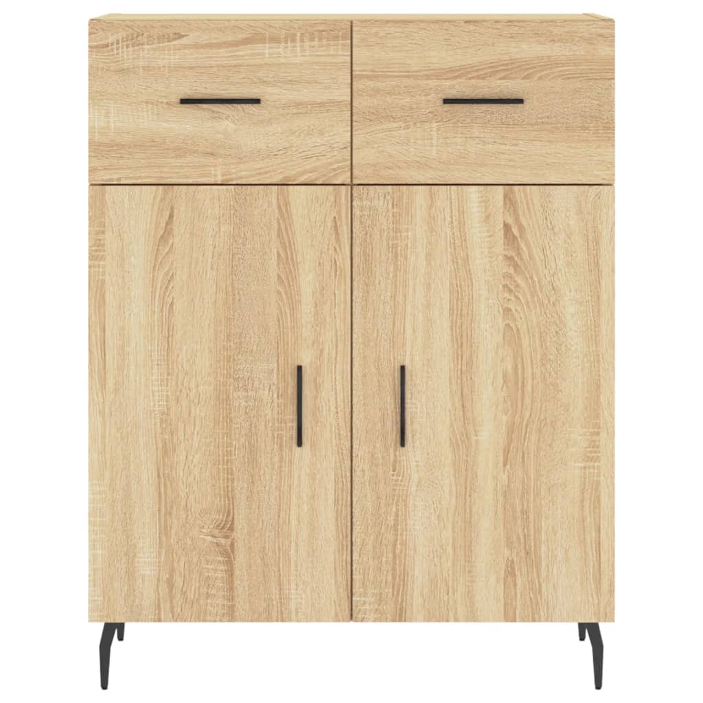 Buffet haut Chêne sonoma 69,5x34x180 cm Bois d'ingénierie - XIOS