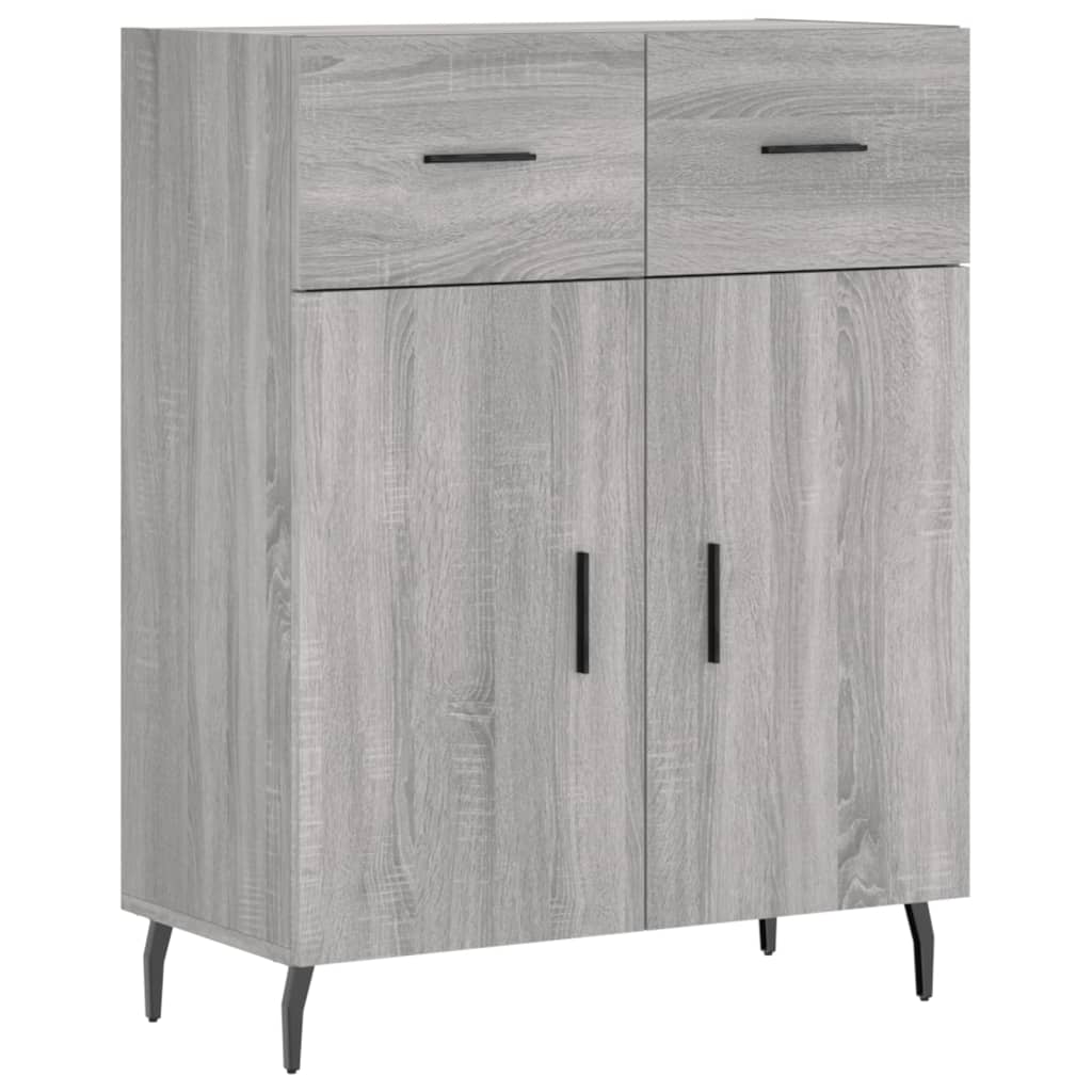 Buffet haut Sonoma gris 69,5x34x180 cm Bois d'ingénierie - XIOS