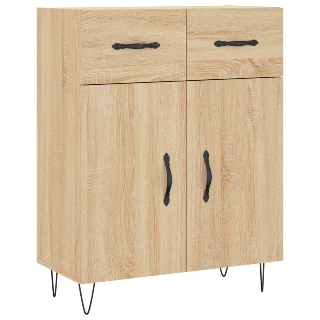 Buffet haut Chêne sonoma 69,5x34x180 cm Bois d'ingénierie - XIOS