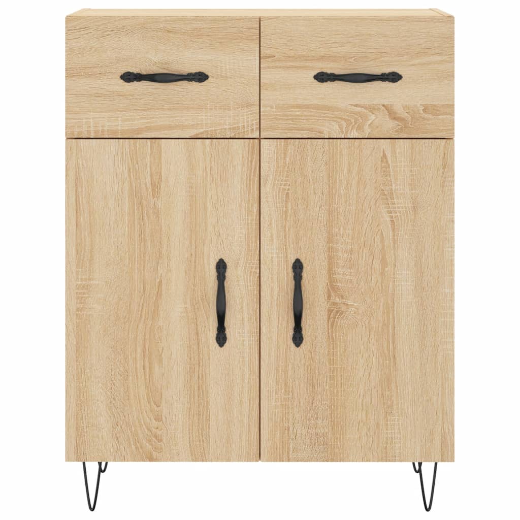 Buffet haut Chêne sonoma 69,5x34x180 cm Bois d'ingénierie - XIOS