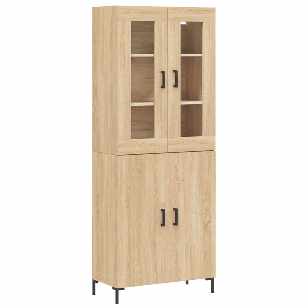 Buffet haut Chêne sonoma 69,5x34x180 cm Bois d'ingénierie - XIOS