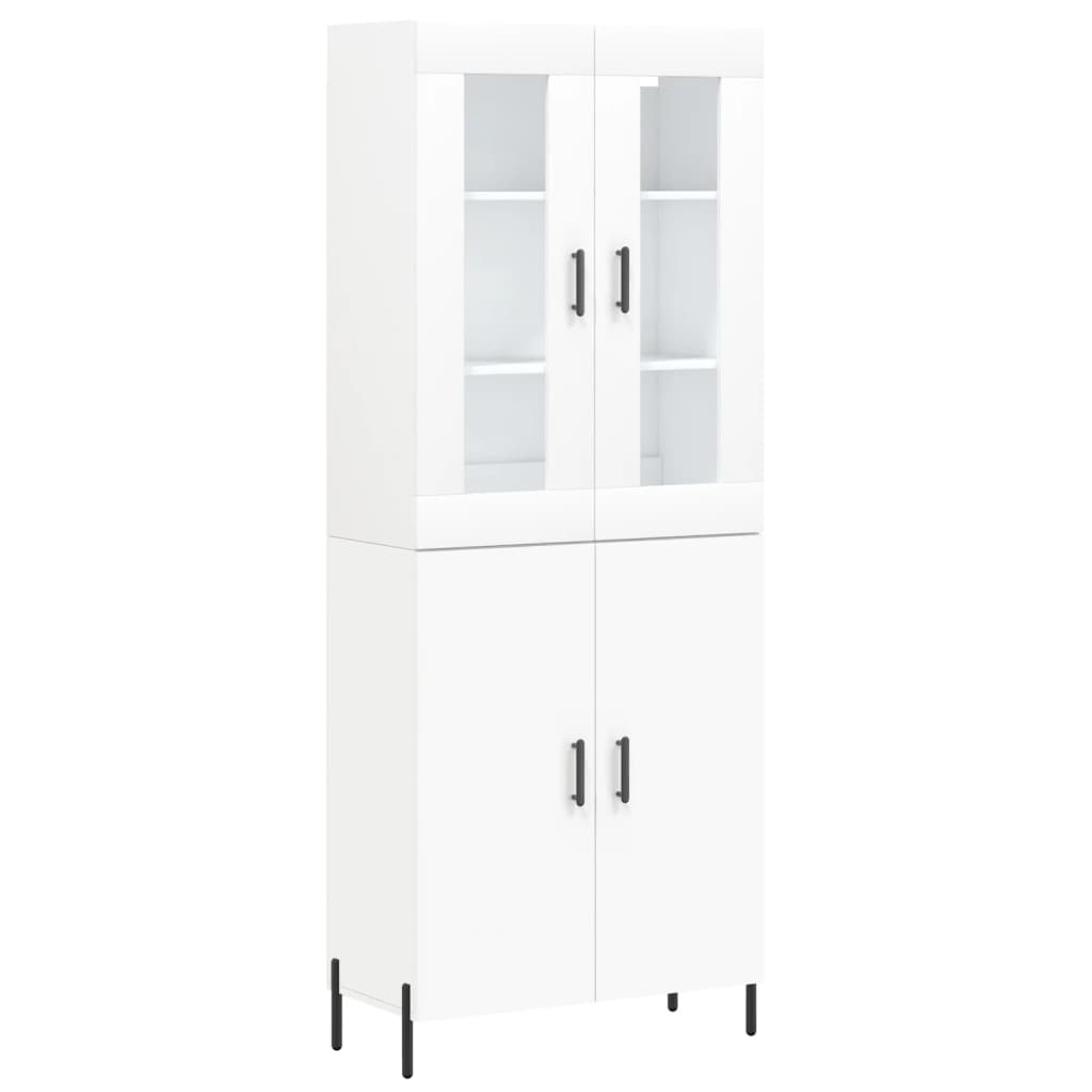 Buffet haut Blanc 69,5x34x180 cm Bois d'ingénierie - XIOS