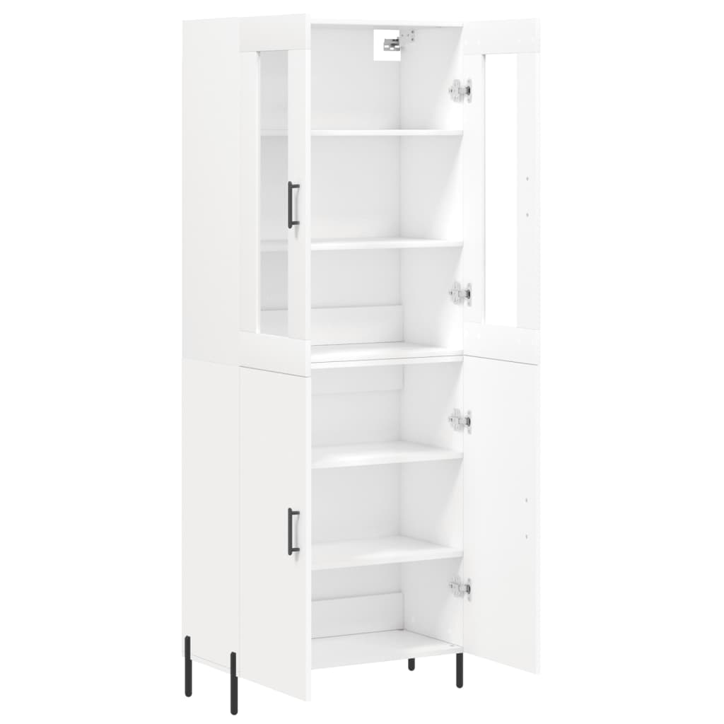 Buffet haut Blanc 69,5x34x180 cm Bois d'ingénierie - XIOS