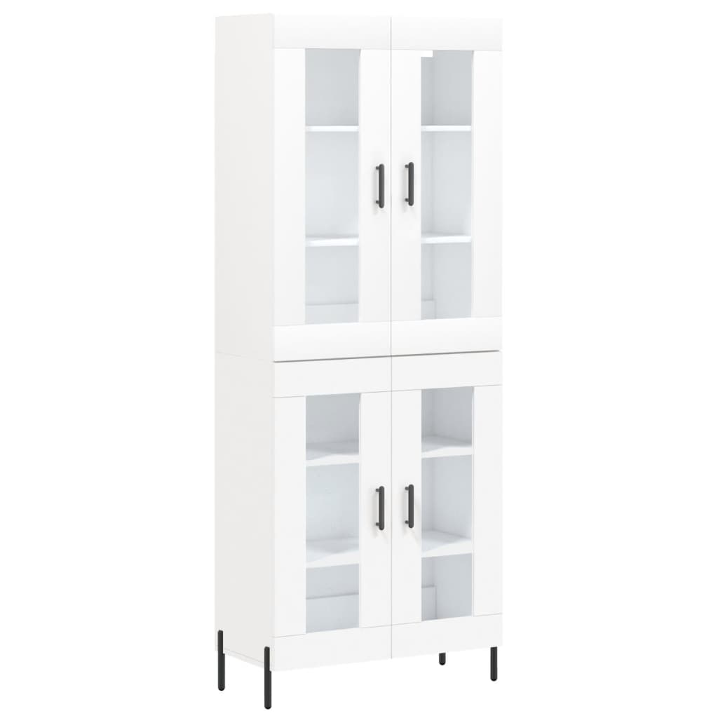 Buffet haut Blanc 69,5x34x180 cm Bois d'ingénierie - XIOS