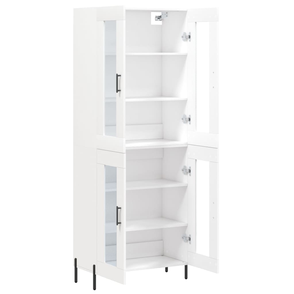 Buffet haut Blanc 69,5x34x180 cm Bois d'ingénierie - XIOS