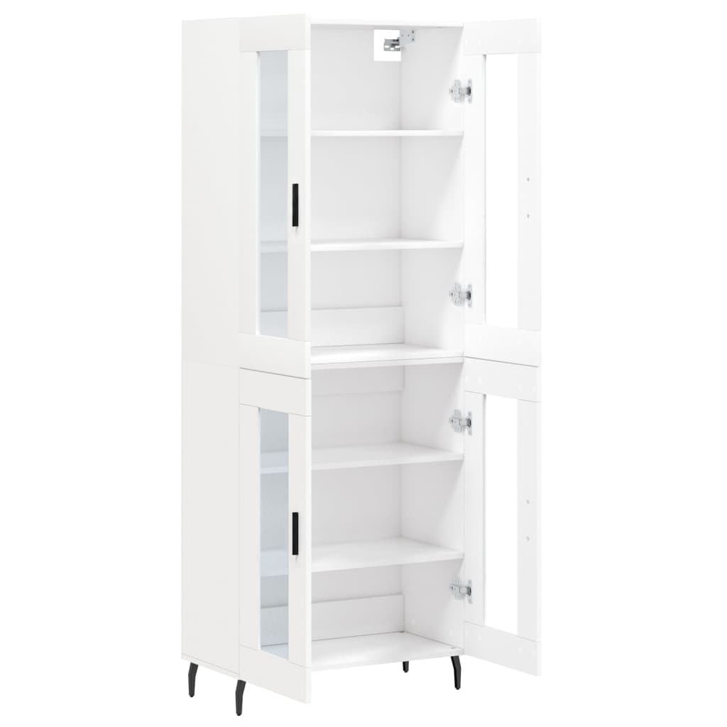 Buffet haut Blanc 69,5x34x180 cm Bois d'ingénierie - XIOS