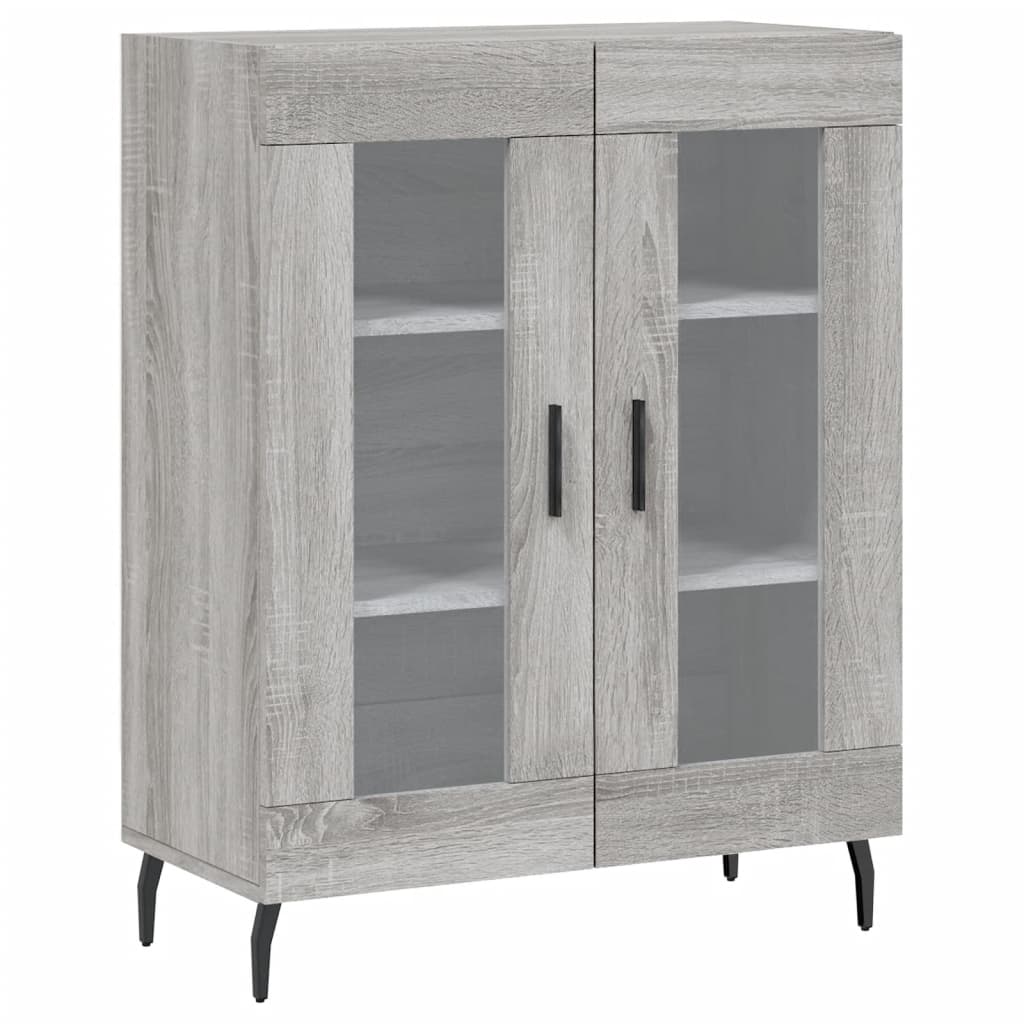 Buffet haut Sonoma gris 69,5x34x180 cm Bois d'ingénierie - XIOS
