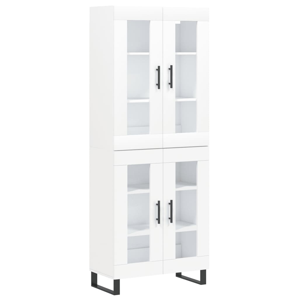 Buffet haut Blanc 69,5x34x180 cm Bois d'ingénierie - XIOS