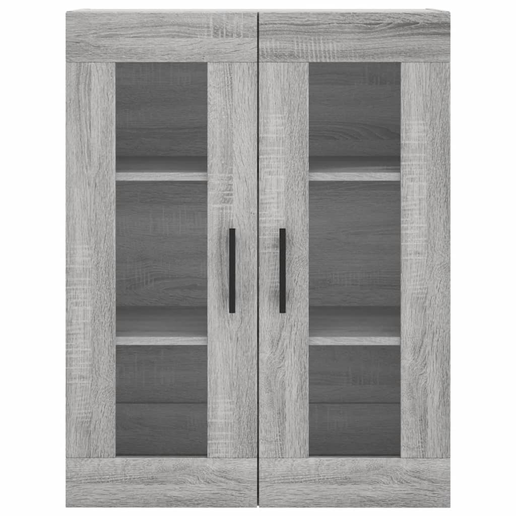 Buffet haut Sonoma gris 69,5x34x180 cm Bois d'ingénierie - XIOS